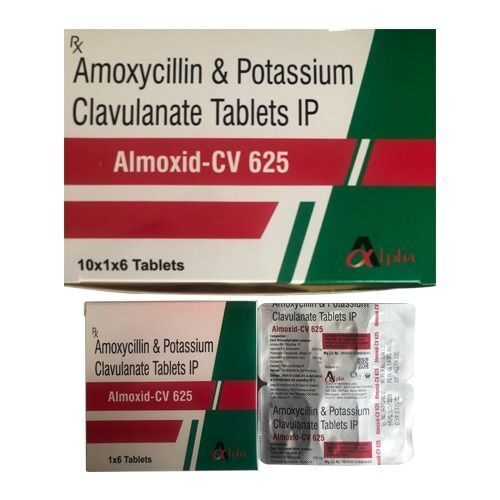 Amoxicillin + Clavulanate 625 mg 625 mg