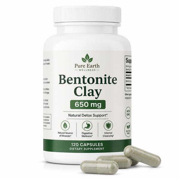Bentonite Clay Capsules 650 mg 650 mg