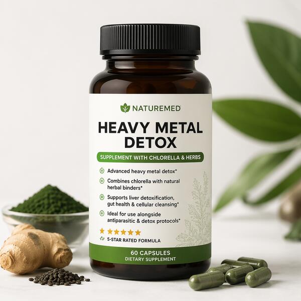 Heavy Metal Detox Supplement with Chlorella & Herbs Detox Binder