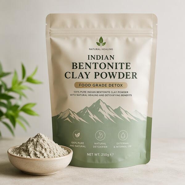 Indian Bentonite Clay Powder - Food Grade Detox Detox Binder