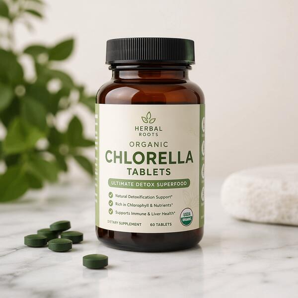 Organic Chlorella Tablets - Ultimate Detox Superfood Detox Binder