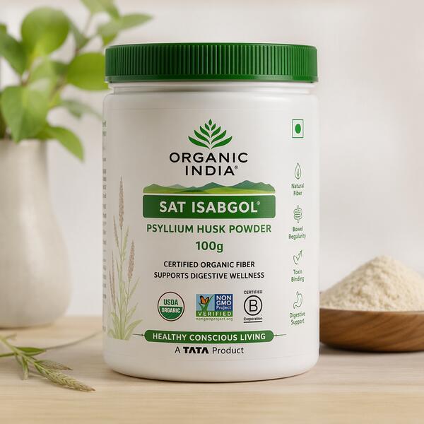 Organic India Sat Isabgol Psyllium Husk 100g 100 g