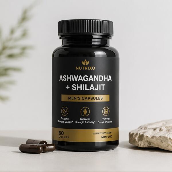 Ashwagandha + Shilajit Men's Capsules Standard