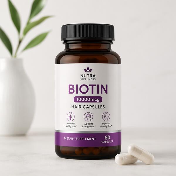 Biotin 10000mcg Hair Capsules 10000mcg