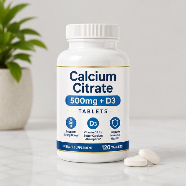 Calcium Citrate 500mg + D3 Tablets 500mg