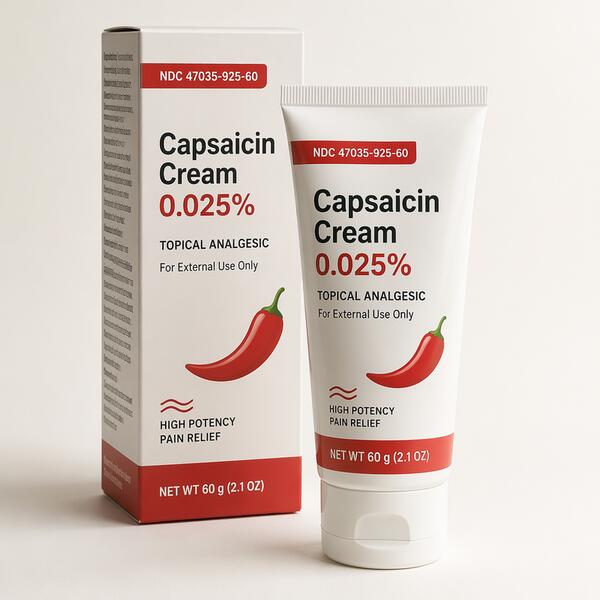 Capsaicin 0.025% Topical Cream 60g