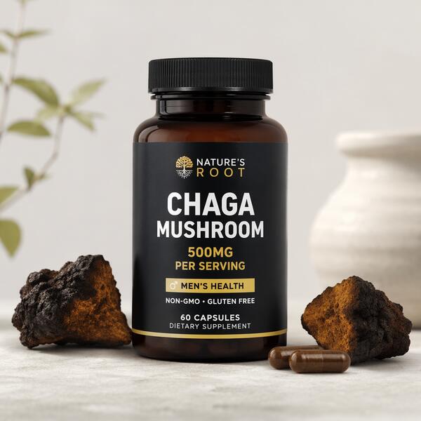 Chaga Mushroom 500mg Capsules 500mg