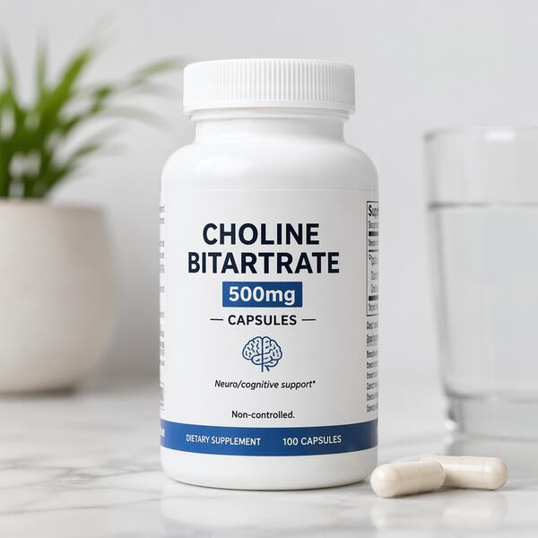 Choline Bitartrate 500mg Capsules 500mg