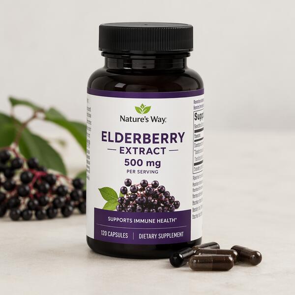 Elderberry Extract 500mg Capsules 500mg