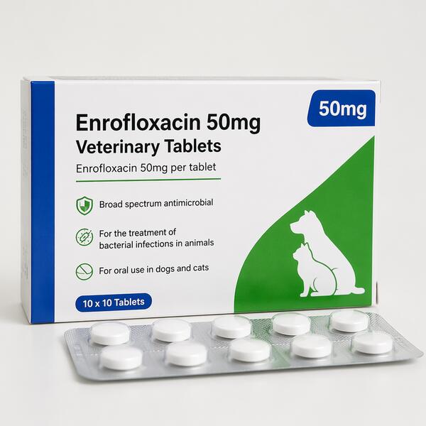 Enrofloxacin 50mg Veterinary Tablets 50mg