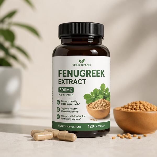 Fenugreek Extract 600mg Capsules 600mg