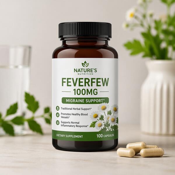 Feverfew 100mg Migraine Capsules 100mg
