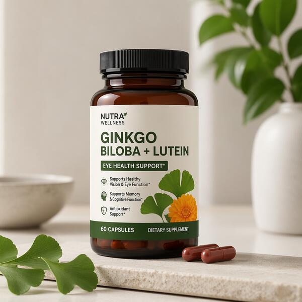 Ginkgo Biloba + Lutein Eye Health Capsules Standard