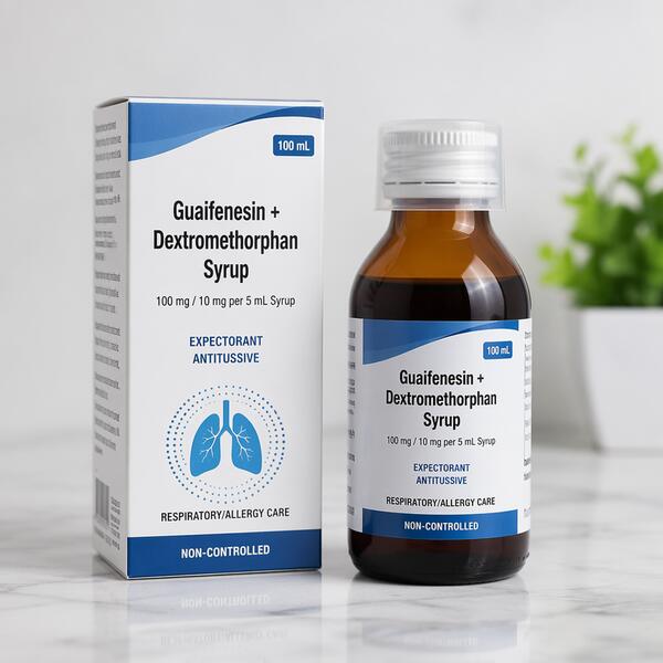 Guaifenesin + Dextromethorphan Syrup 100ml 100ml
