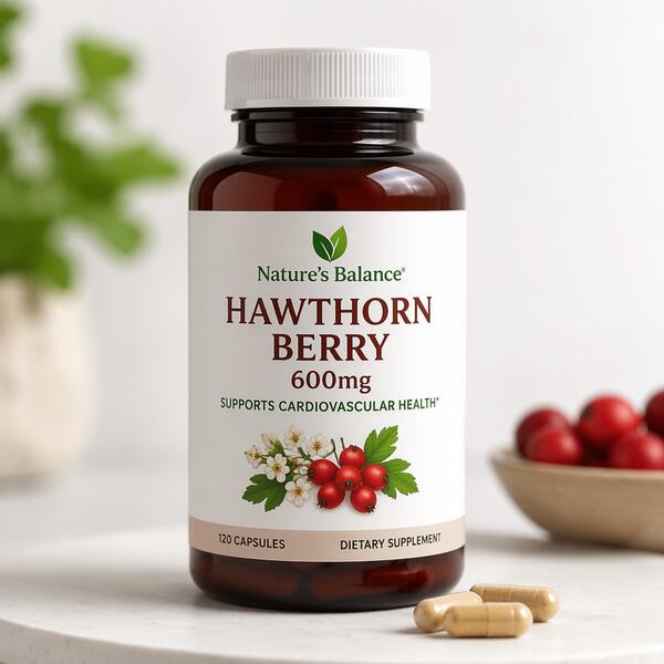 Hawthorn Berry 600mg Capsules 600mg