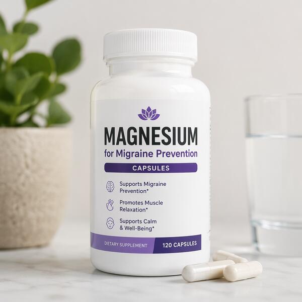 Magnesium for Migraine Prevention Capsules Standard