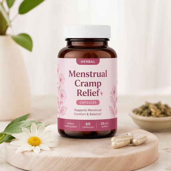 Menstrual Cramp Relief Capsules (Herbal) Standard