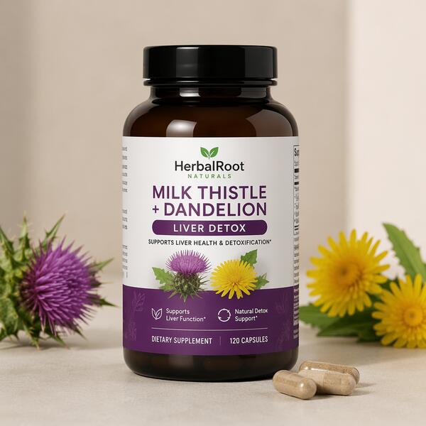Milk Thistle + Dandelion Liver Detox Capsules Standard