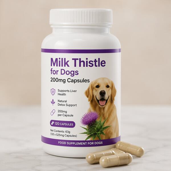 Milk Thistle for Dogs 200mg Capsules 200mg