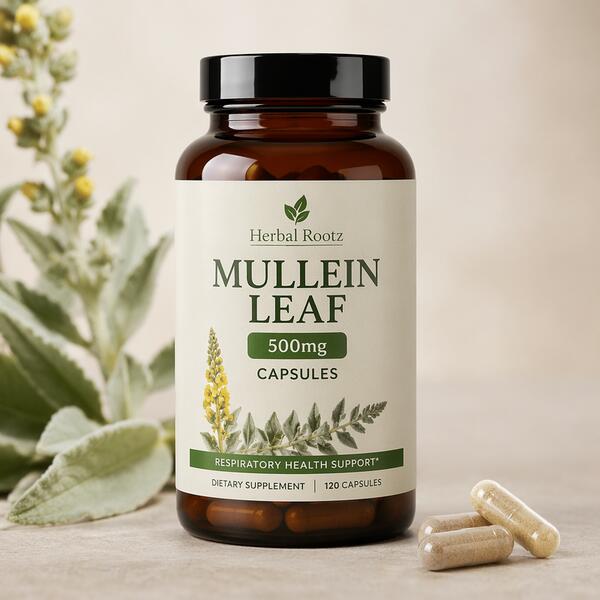 Mullein Leaf 500mg Capsules 500mg