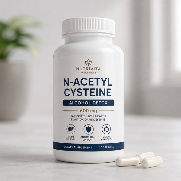 N-Acetyl Cysteine Alcohol Detox Capsules Standard