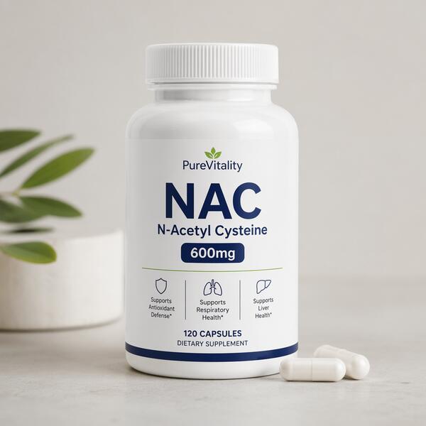 NAC (N-Acetyl Cysteine) 600mg Capsules 600mg