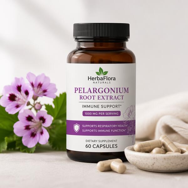 Pelargonium Root Extract Capsules Standard