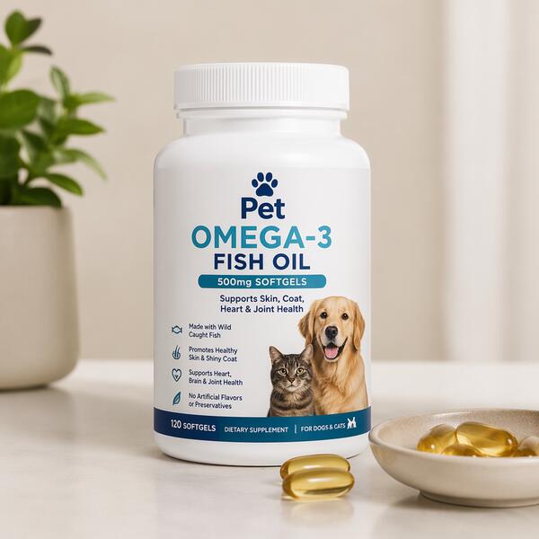 Pet Omega-3 Fish Oil 500mg Softgels 500mg
