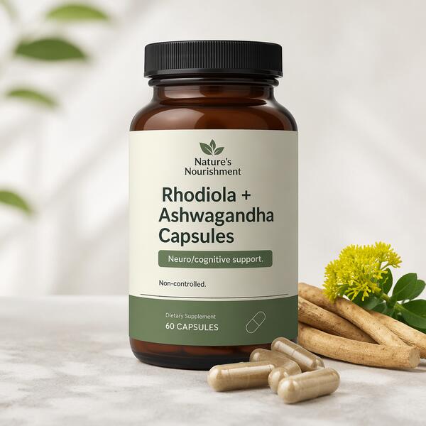 Rhodiola + Ashwagandha Capsules Standard