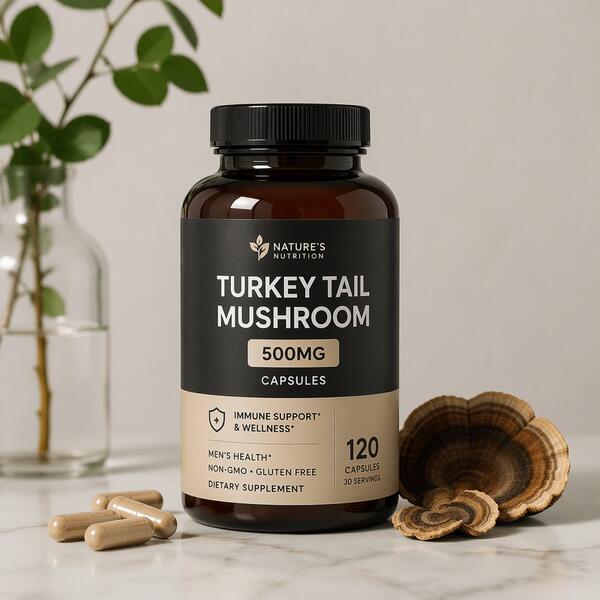 Turkey Tail Mushroom 500mg Capsules 500mg