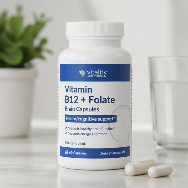 Vitamin B12 + Folate Brain Capsules Standard