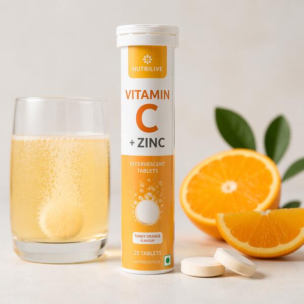 Vitamin C + Zinc Effervescent Tablets Standard