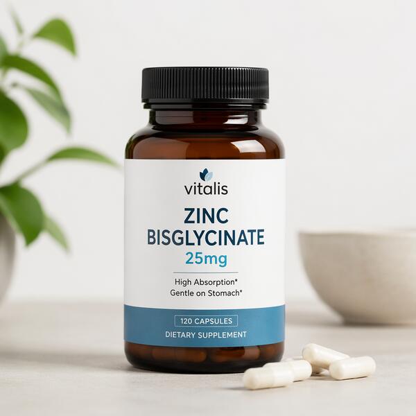 Zinc Bisglycinate 25mg Capsules 25mg