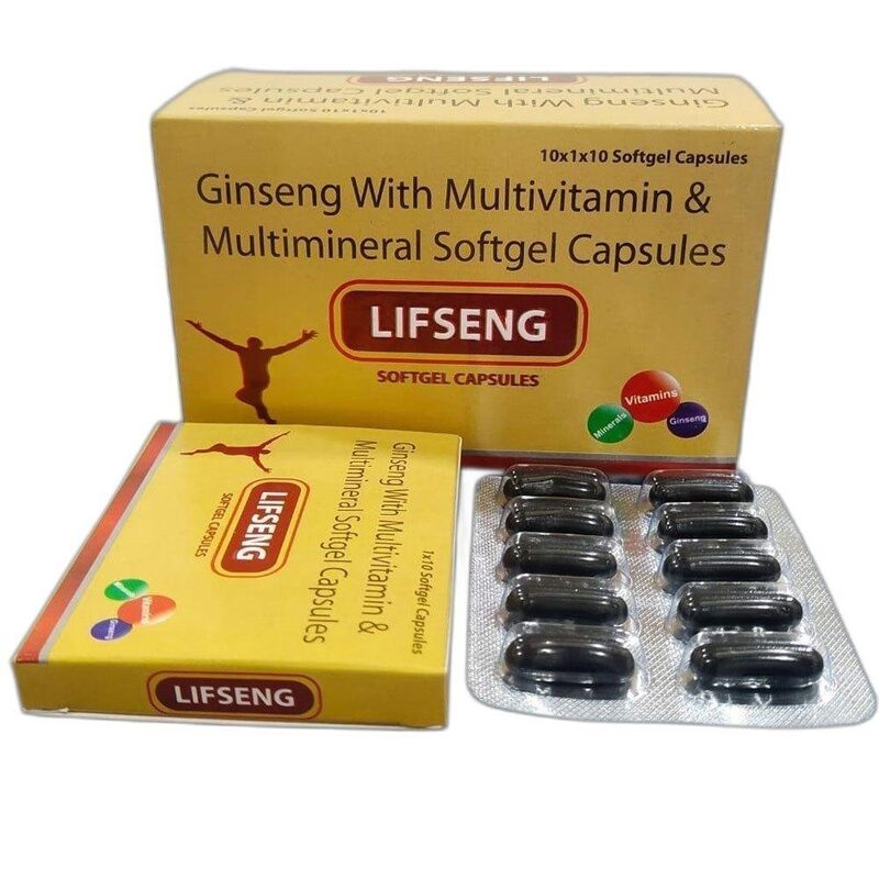 Ginseng + Multivitamin + Multimineral Capsules Supplement