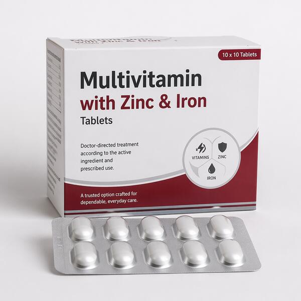 Multivitamin with Zinc & Iron Tablets Supplement
